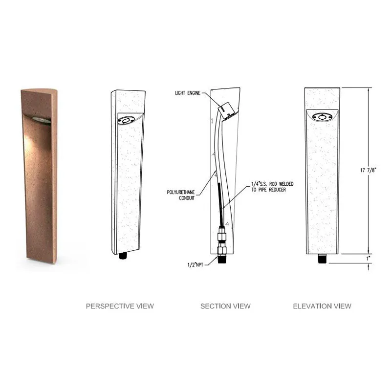 SPJ Lighting SPJ-PCL-A18-SM 2W Path Lights