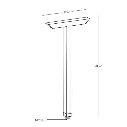 SPJ Lighting SPJ-SQTA-100 (2) 2W LED Contemporary Path Light