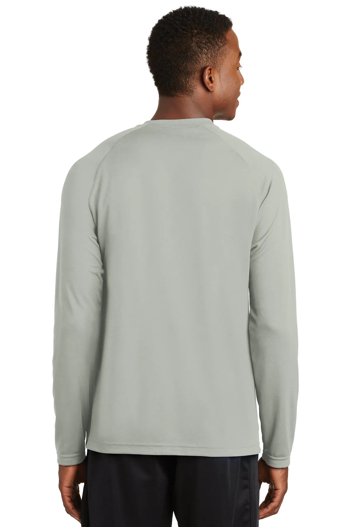 Sport-Tek Dry Zone Long Sleeve Custom Raglan T-Shirts, Silver