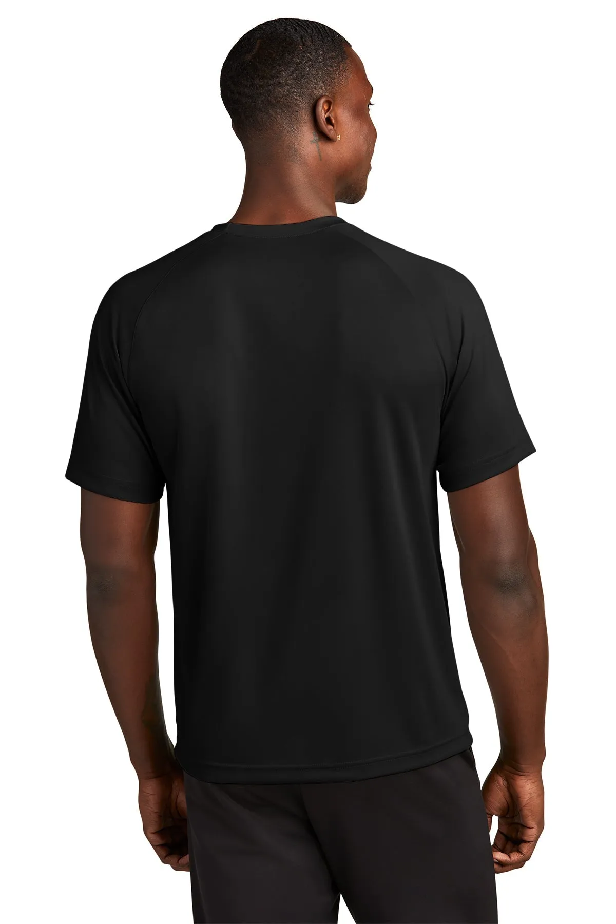 Sport-Tek Dry Zone Short Sleeve Customized Raglan T-Shirts, Black