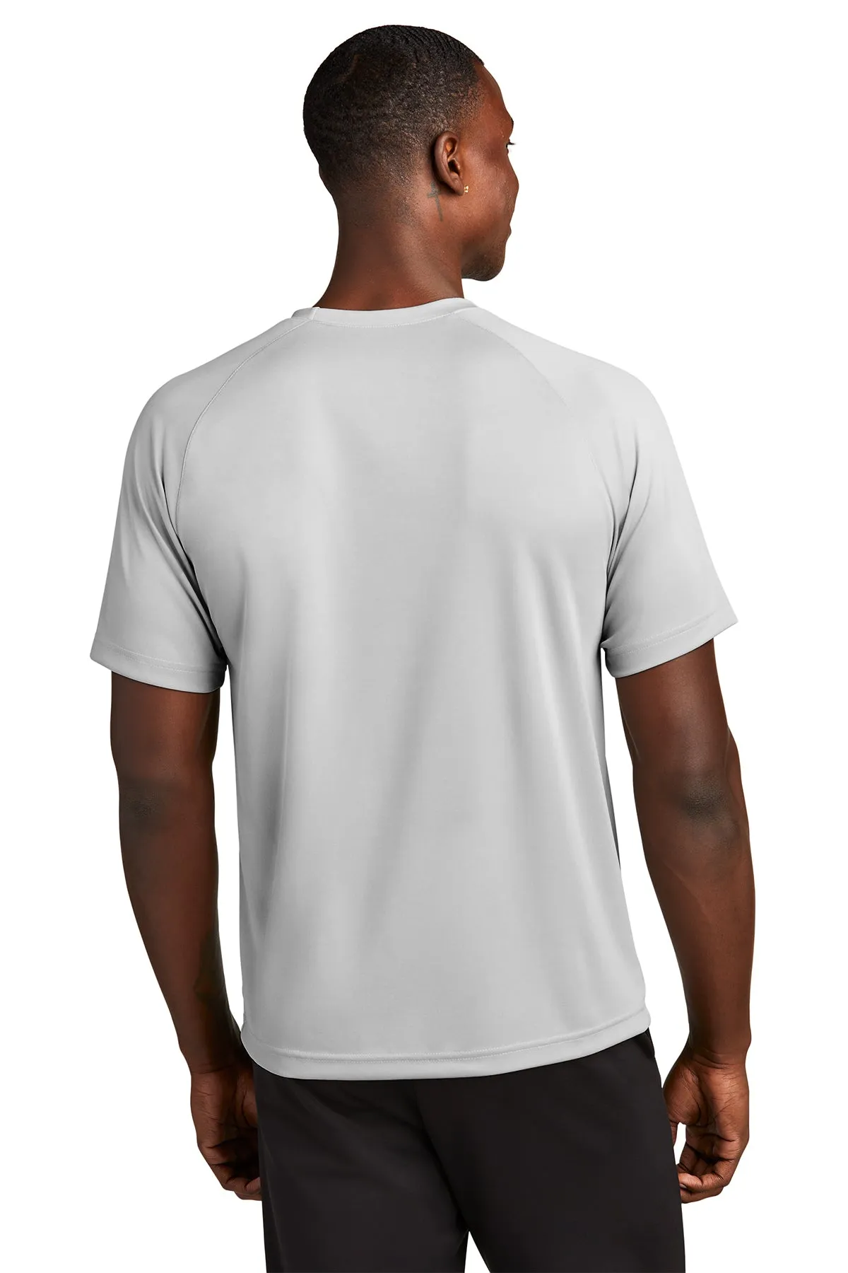 Sport-Tek Dry Zone Short Sleeve Customized Raglan T-Shirts, Silver