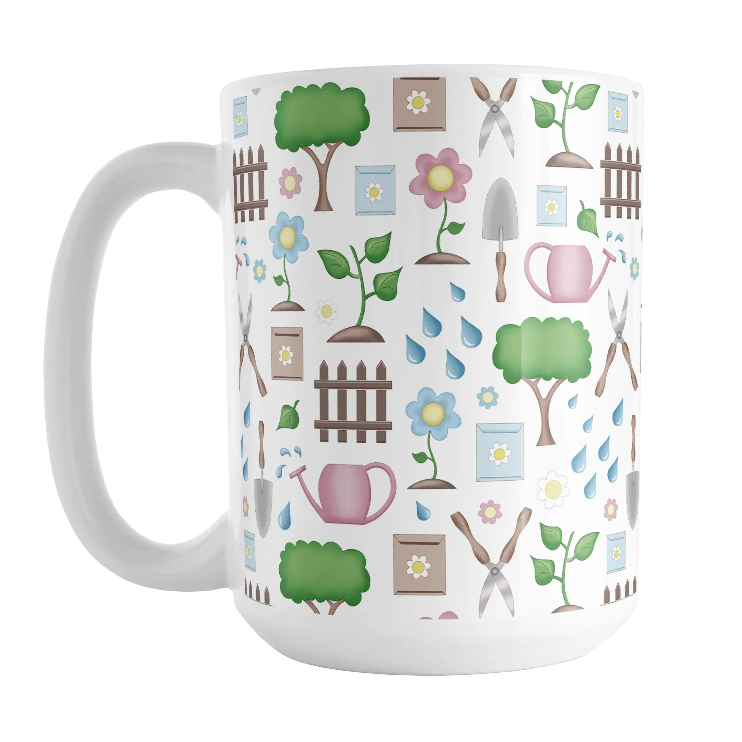 Spring Gardening Pattern Mug