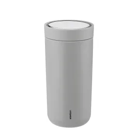 stelton | to go click vacuum insulated cup | soft light grey 400ml