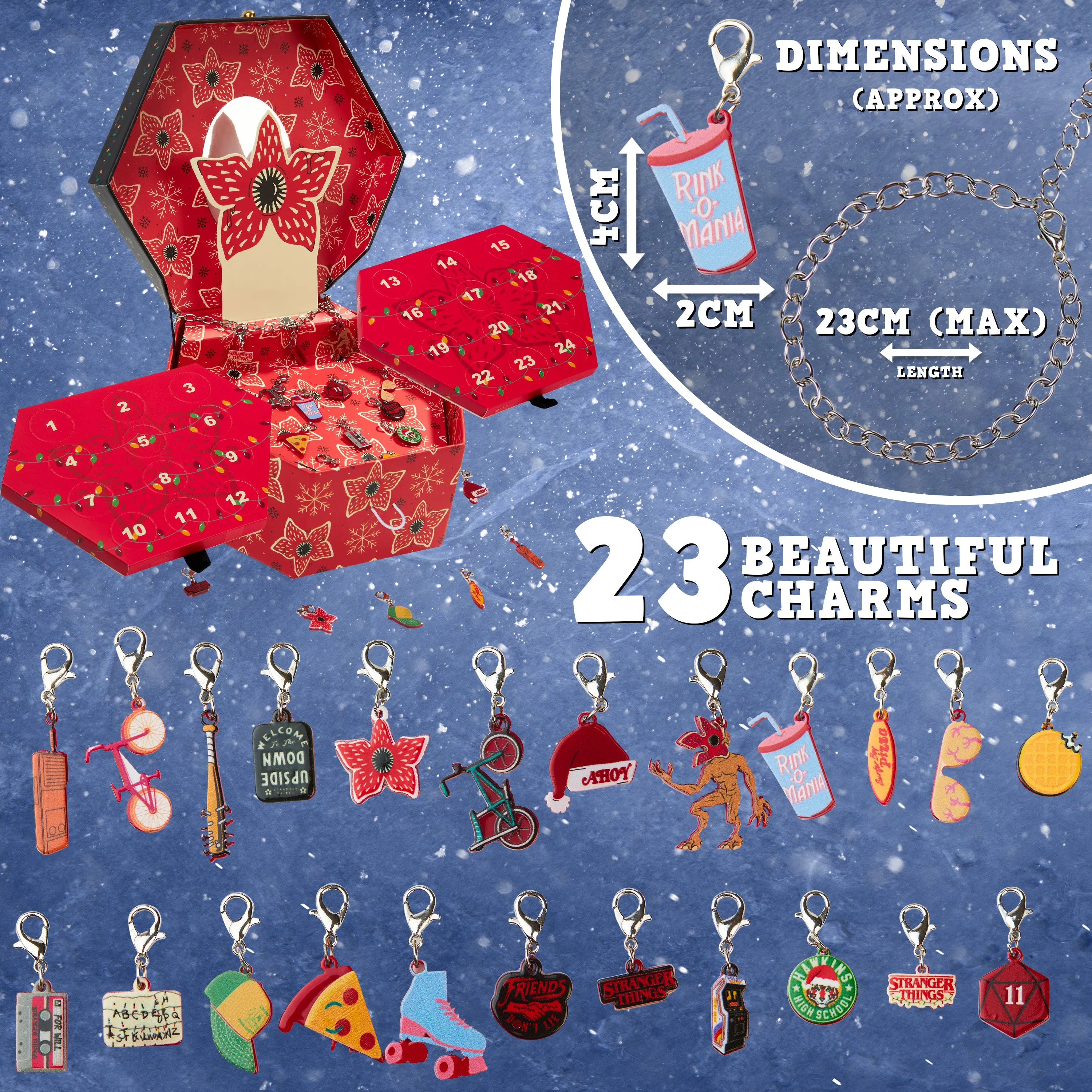 Stranger Things Advent Calendar 2025 for Girls - Jewellery Advent Calendar