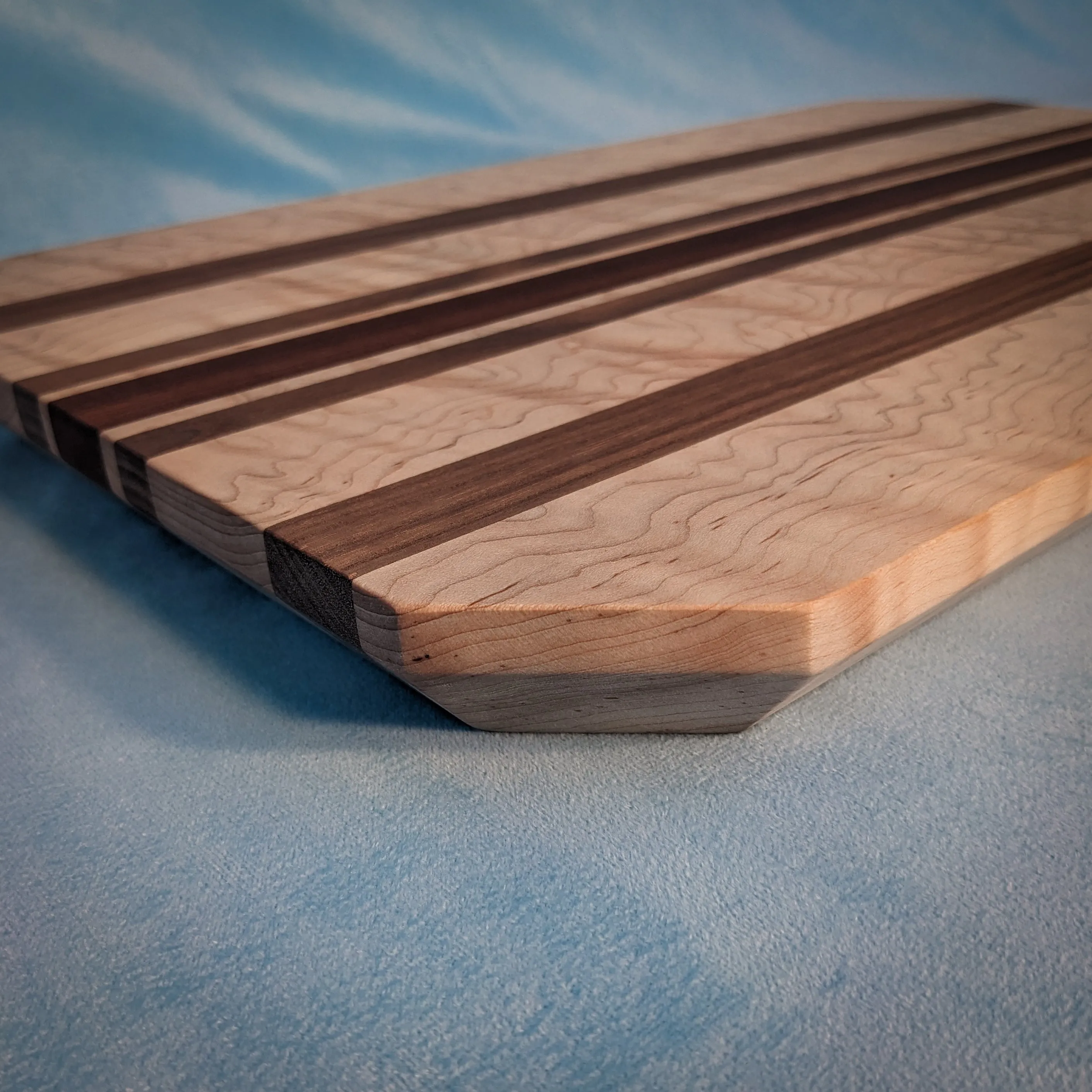 Striped Curly Maple Cutting Board