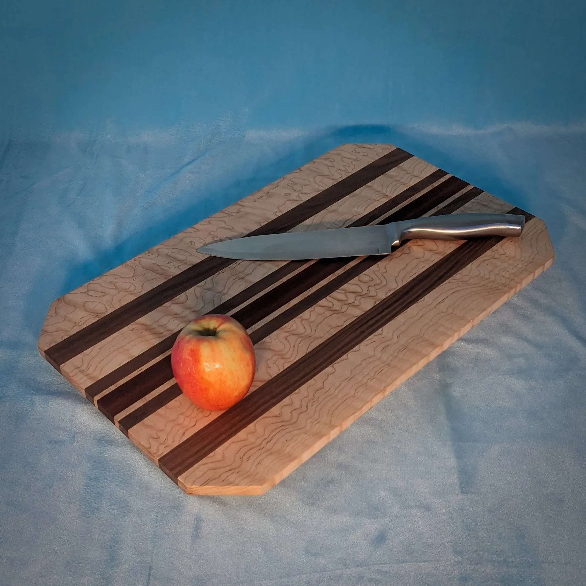 Striped Curly Maple Cutting Board