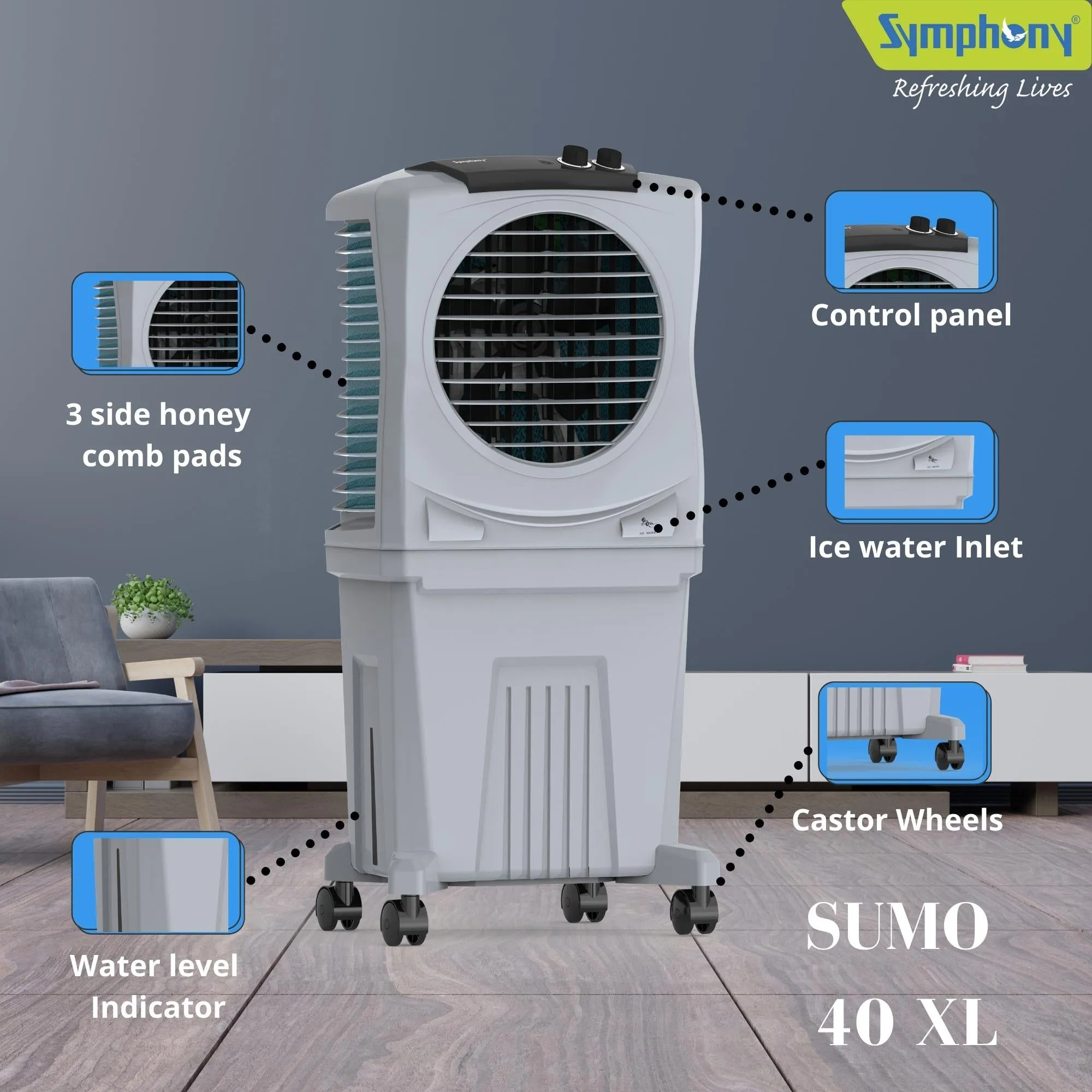 Sumo 40XL Desert Air Cooler, 40 Litres