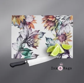 Sunset Sunflower Cutting Boards