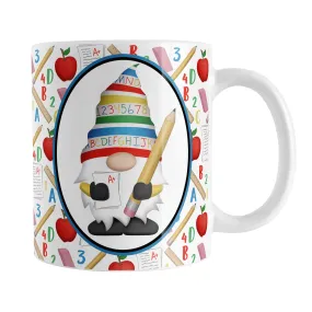 Teacher Gnome School Pattern Mug