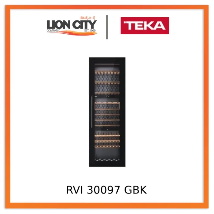 Teka RVI 30097 GBK Built-in Wine Cooler With Capacity for 93 Bottles and Adjustable Temperature Control