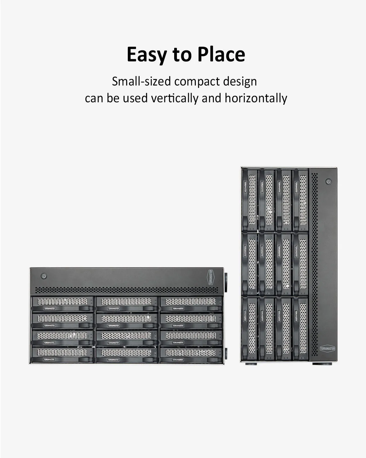 TERRAMASTER T12-450 12Bay 10Gb NAS Storage - Intel Quad-core CPU, 8GB DDR4, Dual SFP  10GbE Interfaces, Dual 2.5GbE Ports, NAS Server (Diskless)