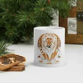 The lion’s roar white mug