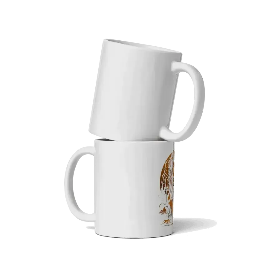 The lion’s roar white mug