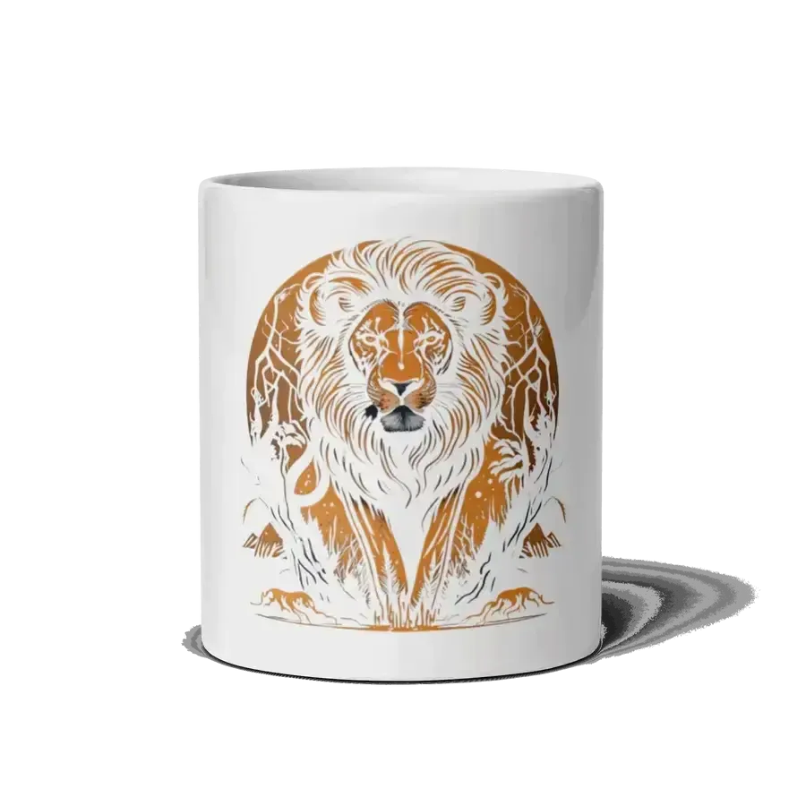 The lion’s roar white mug