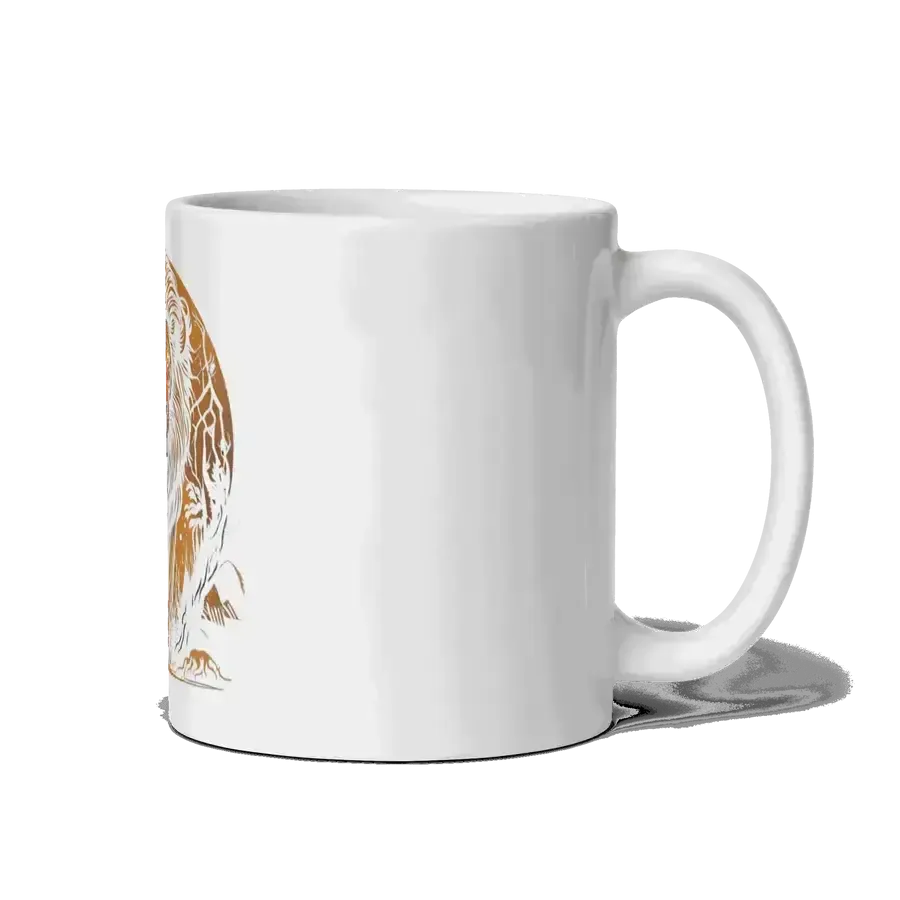 The lion’s roar white mug