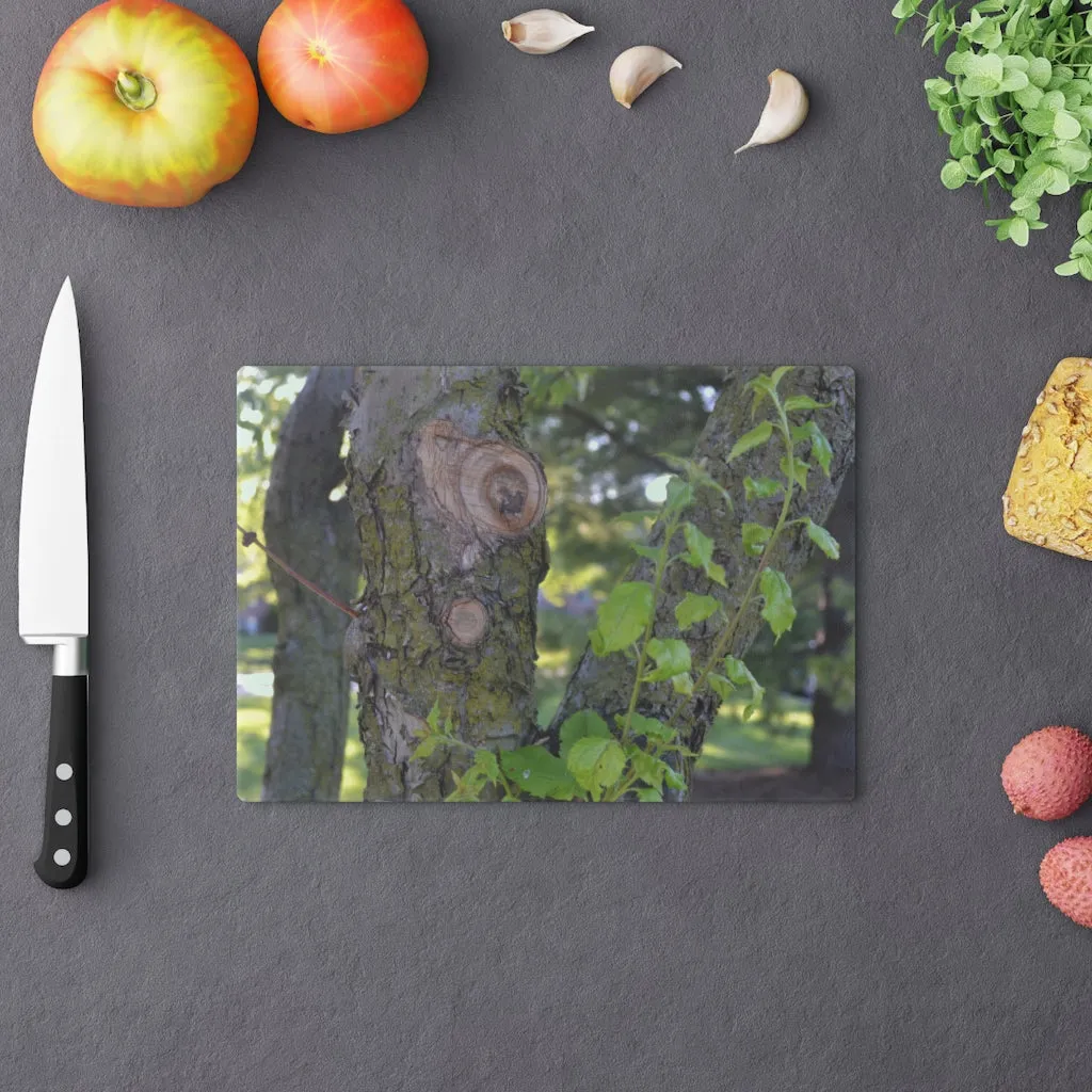 Tree with Green Leaves Cutting Board