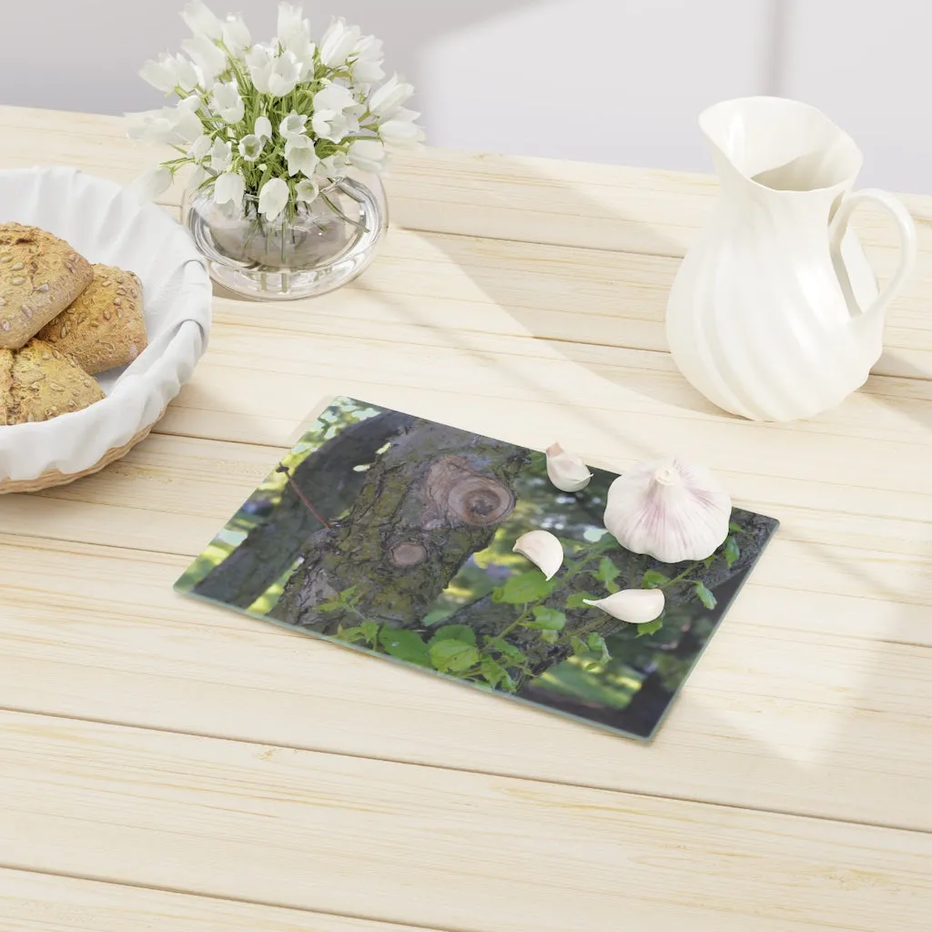 Tree with Green Leaves Cutting Board