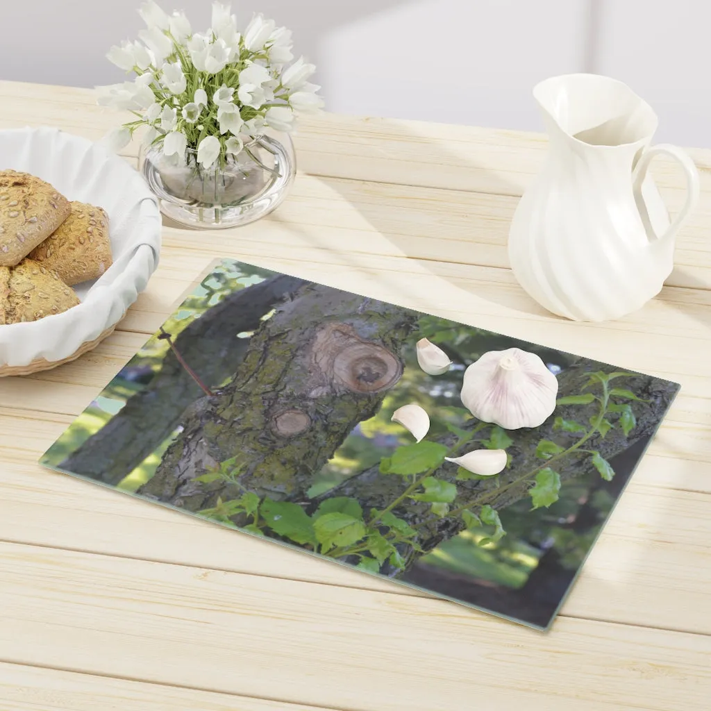 Tree with Green Leaves Cutting Board