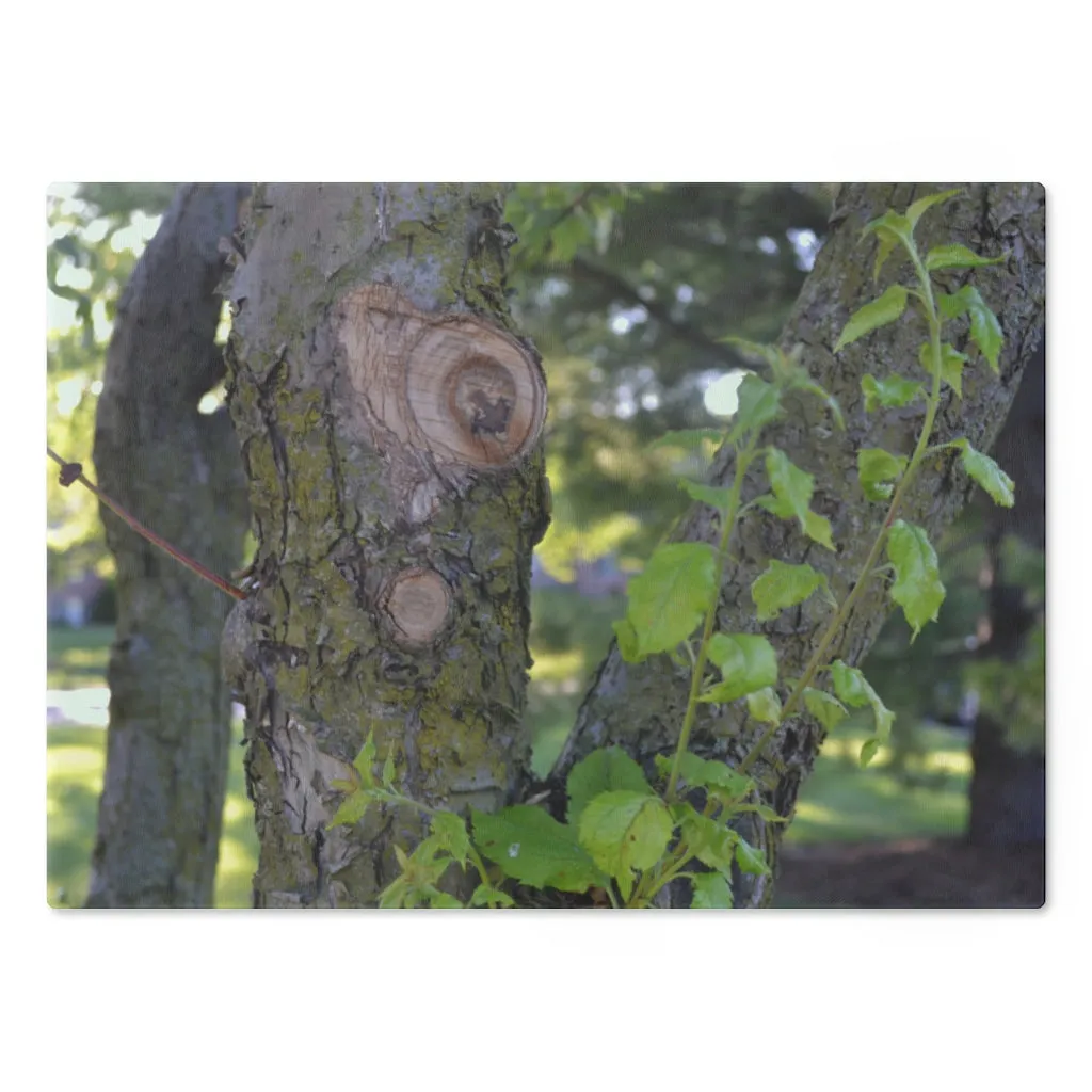 Tree with Green Leaves Cutting Board