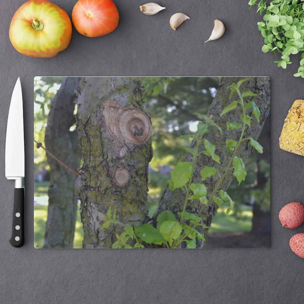 Tree with Green Leaves Cutting Board