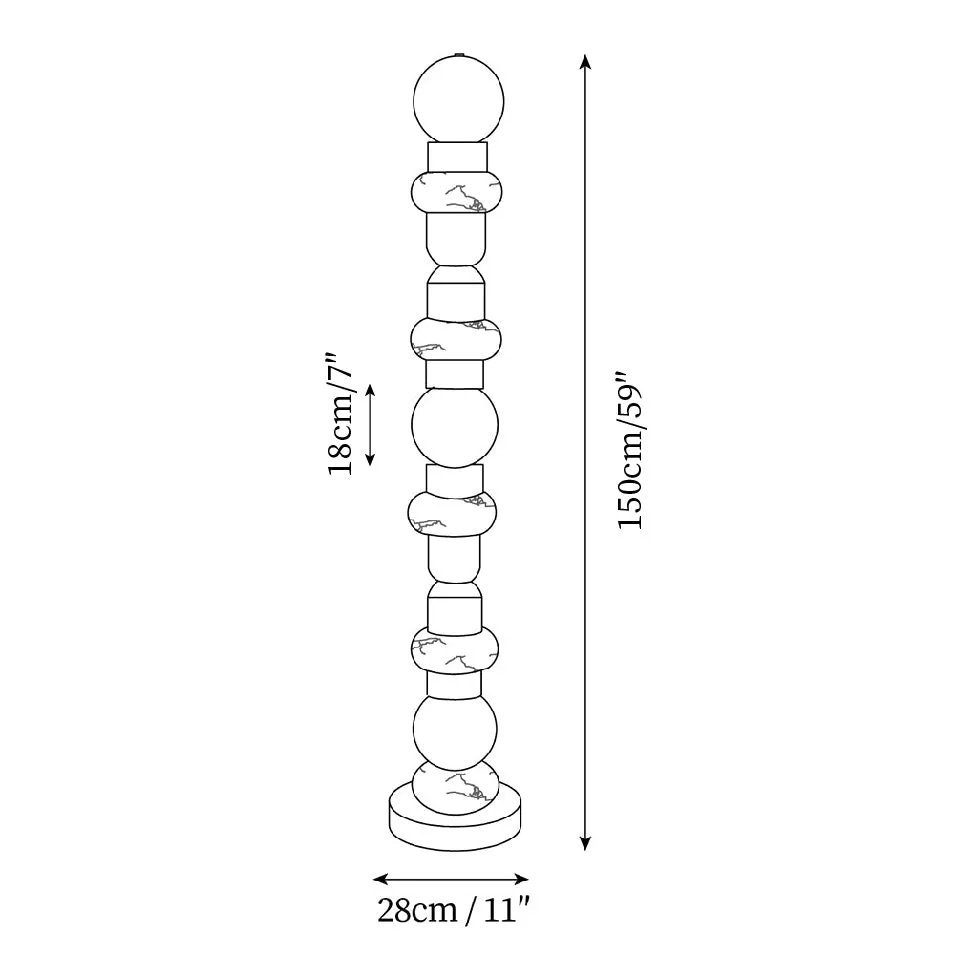 Tribeca Alabaster Floor Lamp