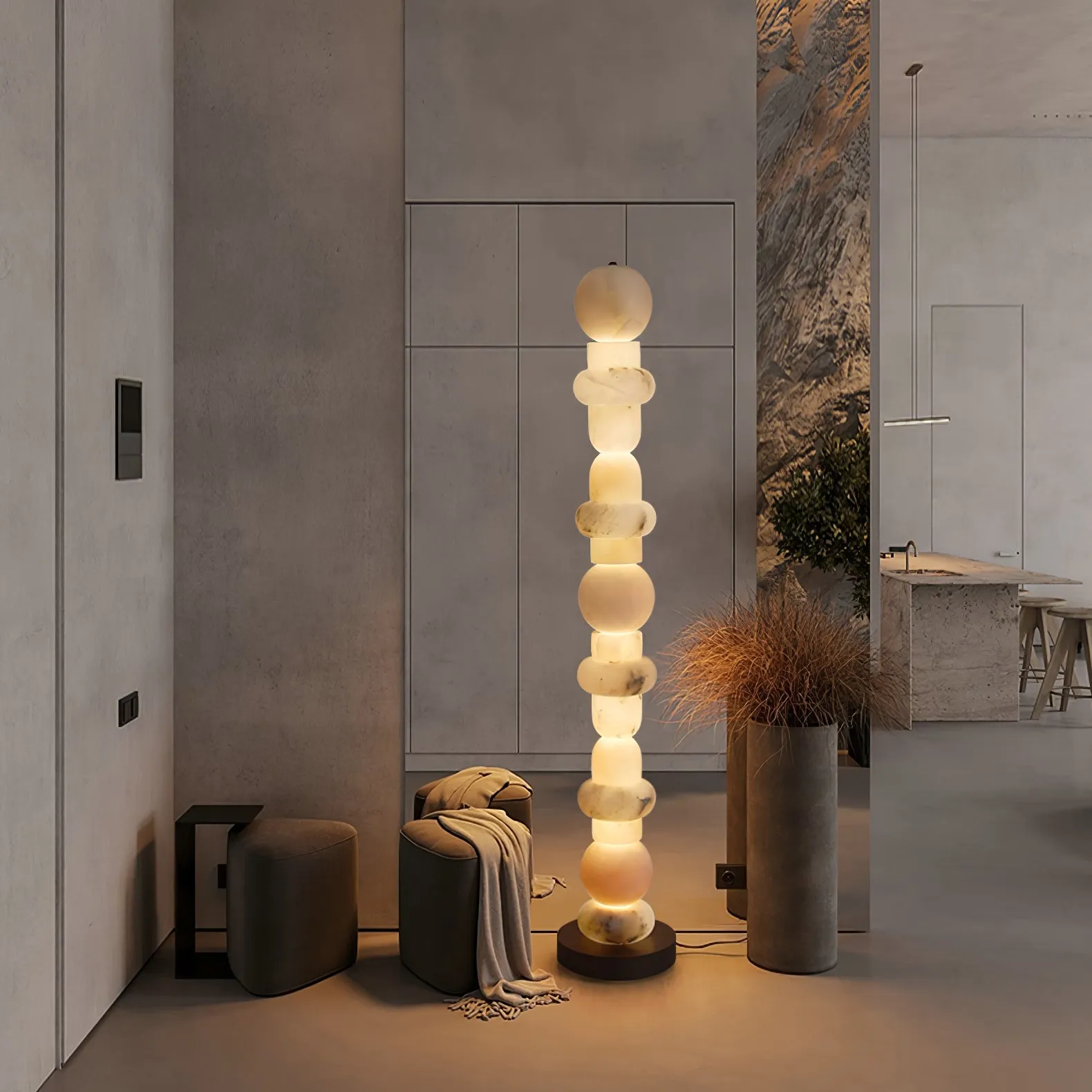 Tribeca Alabaster Floor Lamp