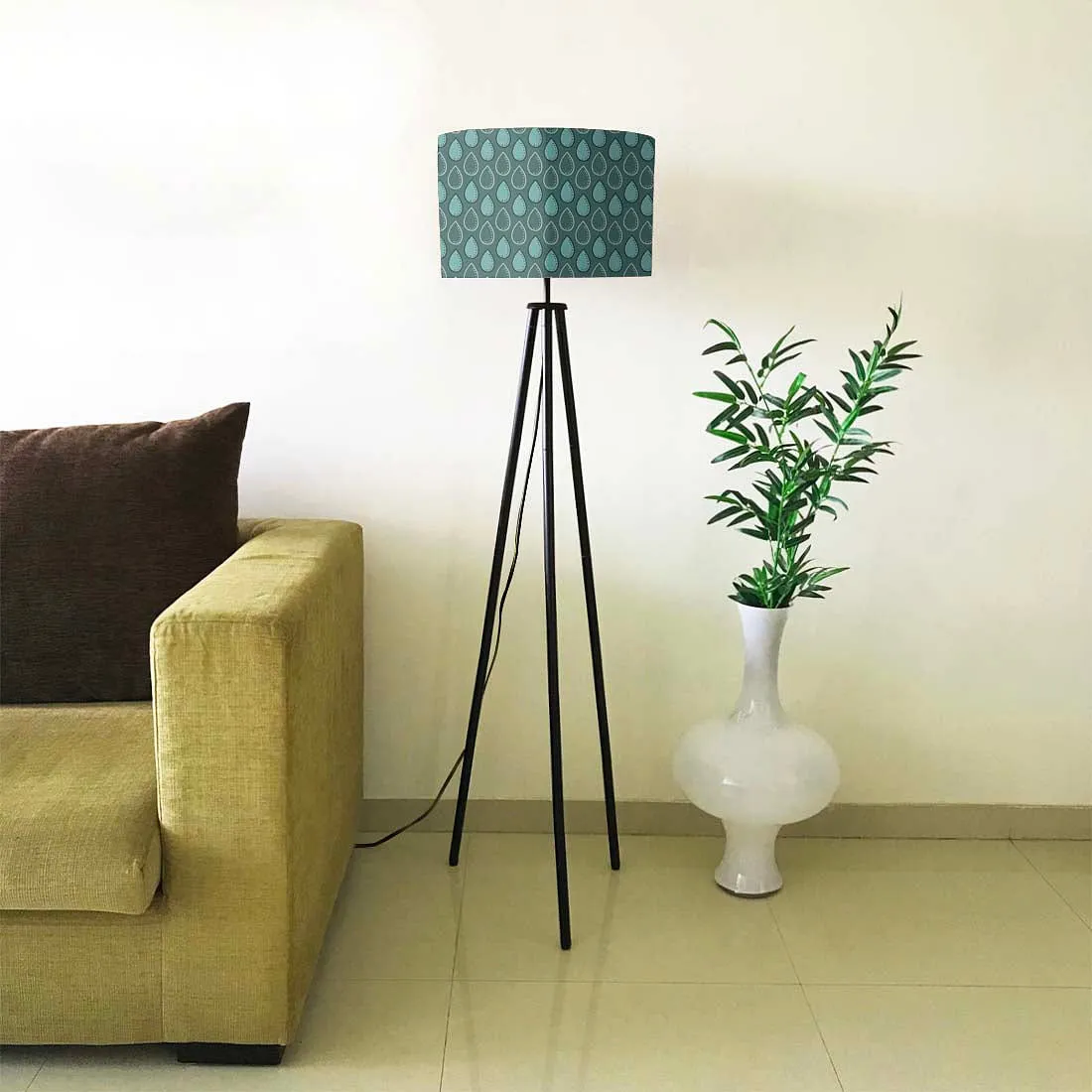 Tripod Floor Lamp Standing Light for Living Rooms -Dew Drops