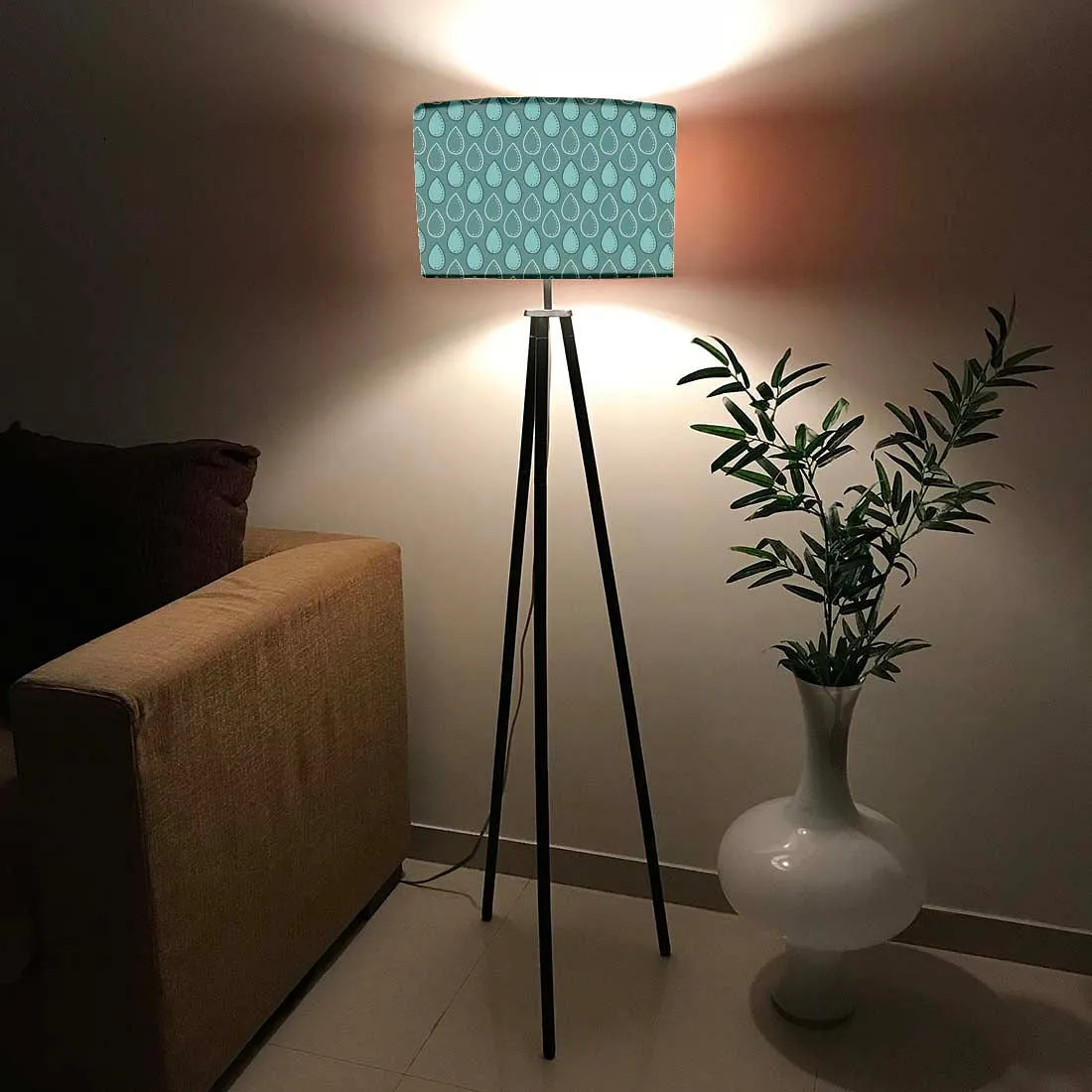 Tripod Floor Lamp Standing Light for Living Rooms -Dew Drops