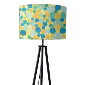 Tripod Floor Lamp Standing Light for Living Rooms -Yellow Blue Confetti