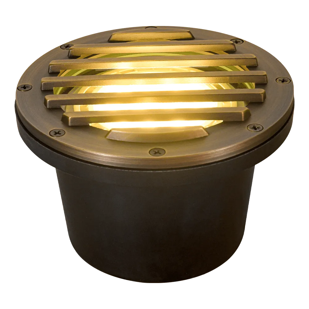 UNB01 Cast Brass Low Voltage Grille Commercial PAR36 LED In-ground Light IP65 Waterproof