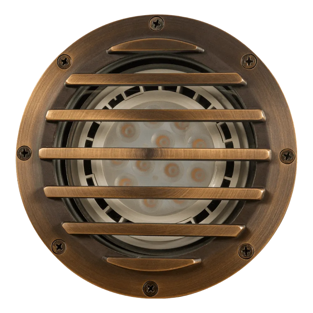 UNB01 Cast Brass Low Voltage Grille Commercial PAR36 LED In-ground Light IP65 Waterproof