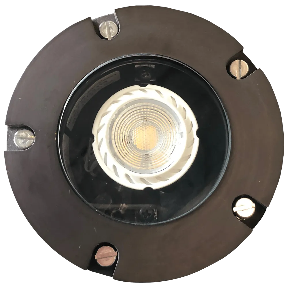 UNB04 Cast Brass Low Voltage Round LED In-ground Light IP65 Waterproof