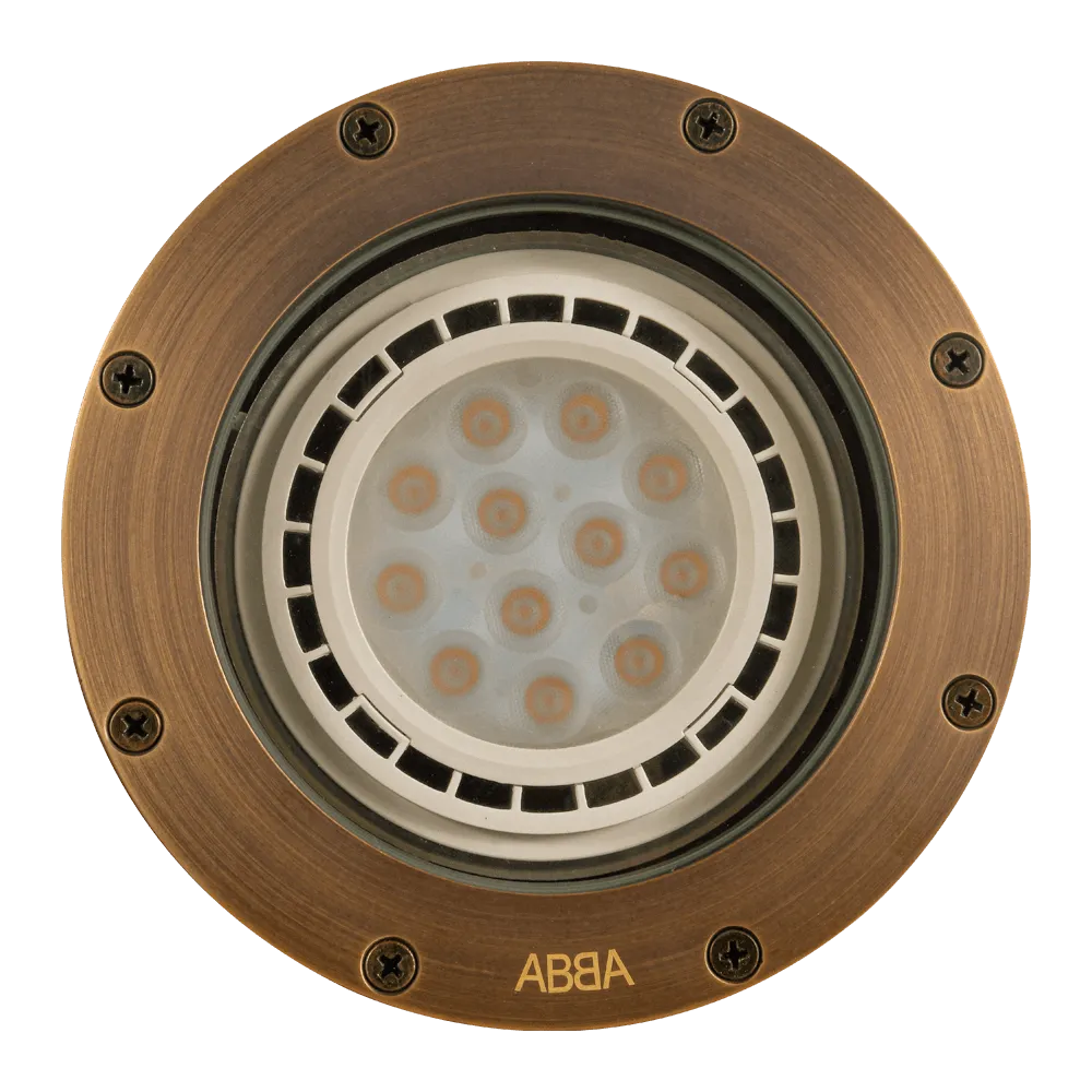 UNB08 Cast Brass Low Voltage Commercial PAR36 LED In-ground Light IP65 Waterproof