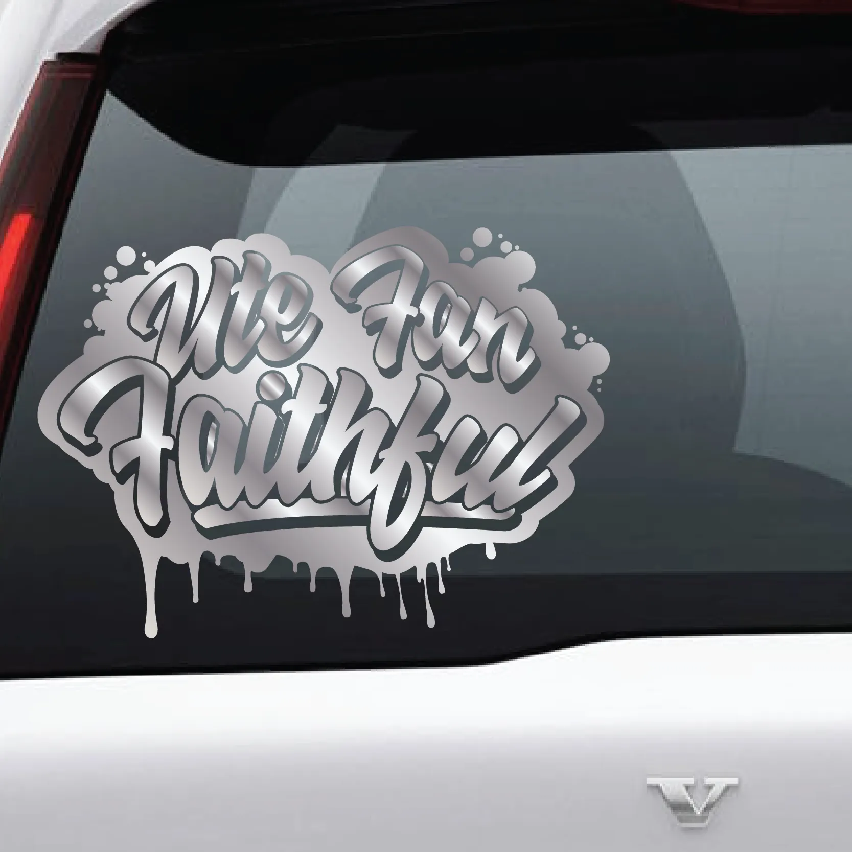 Utah Fan Faithful Drip Vinyl Decal