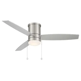 WAC F-073L Atlantis 52" Indoor/Outdoor Flush Ceiling Fan with LED Light Kit