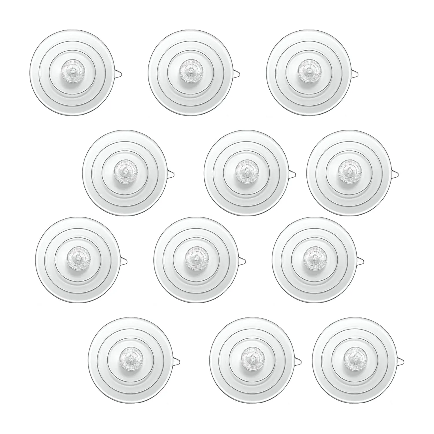 Window Garden Replacement Suction Cups - 12 Clear, Large Super Strong Window Suckers