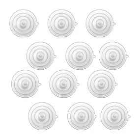 Window Garden Replacement Suction Cups - 12 Clear, Large Super Strong Window Suckers