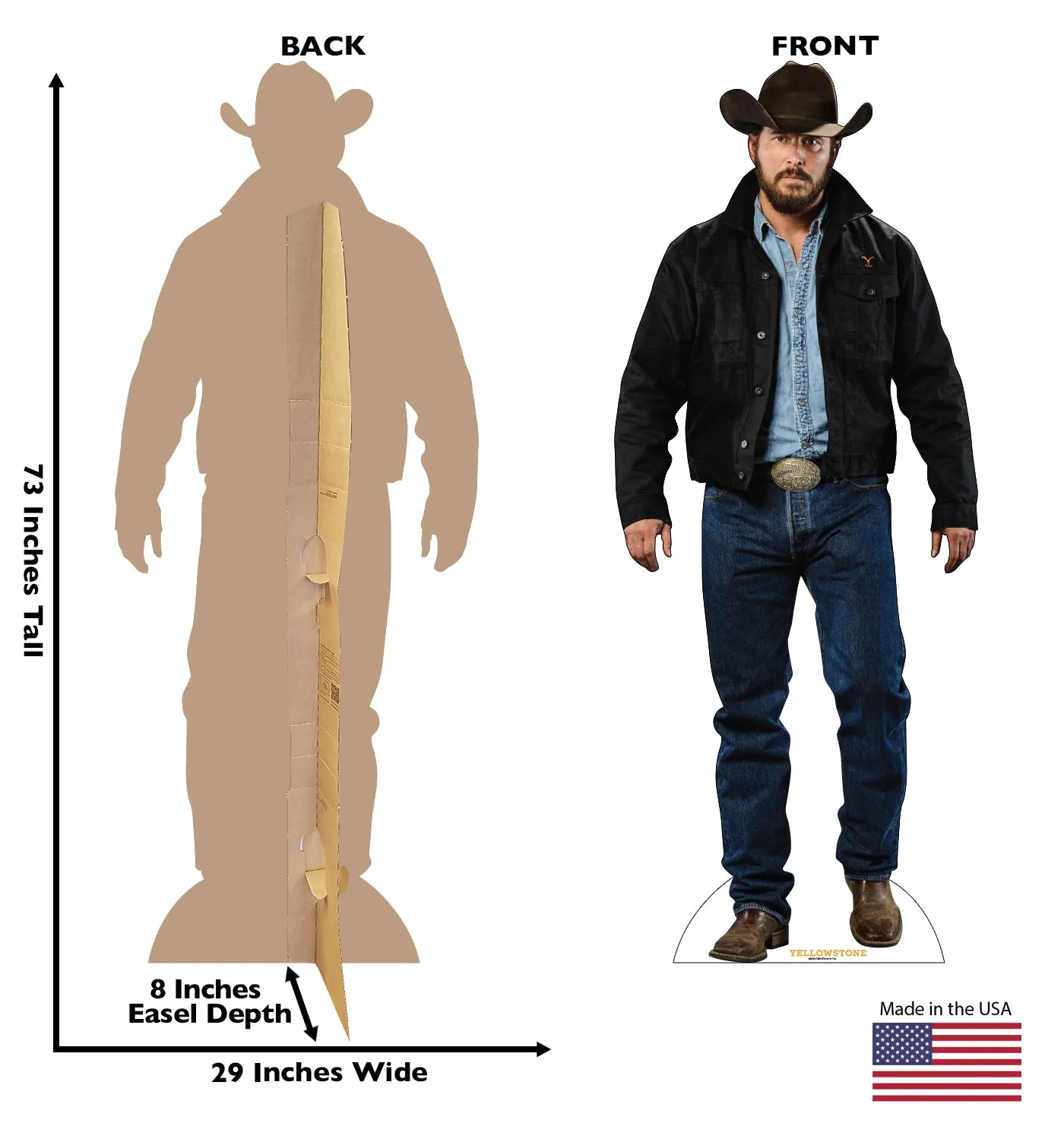 Yellowstone Rip Wheeler Life-Sized Cardboard Cutout Standee