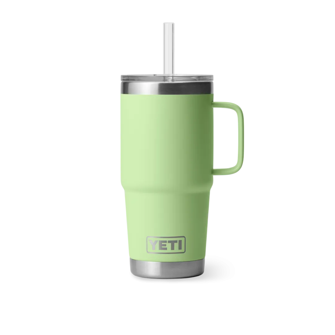 Yeti Rambler 25oz Key Lime Straw Mug