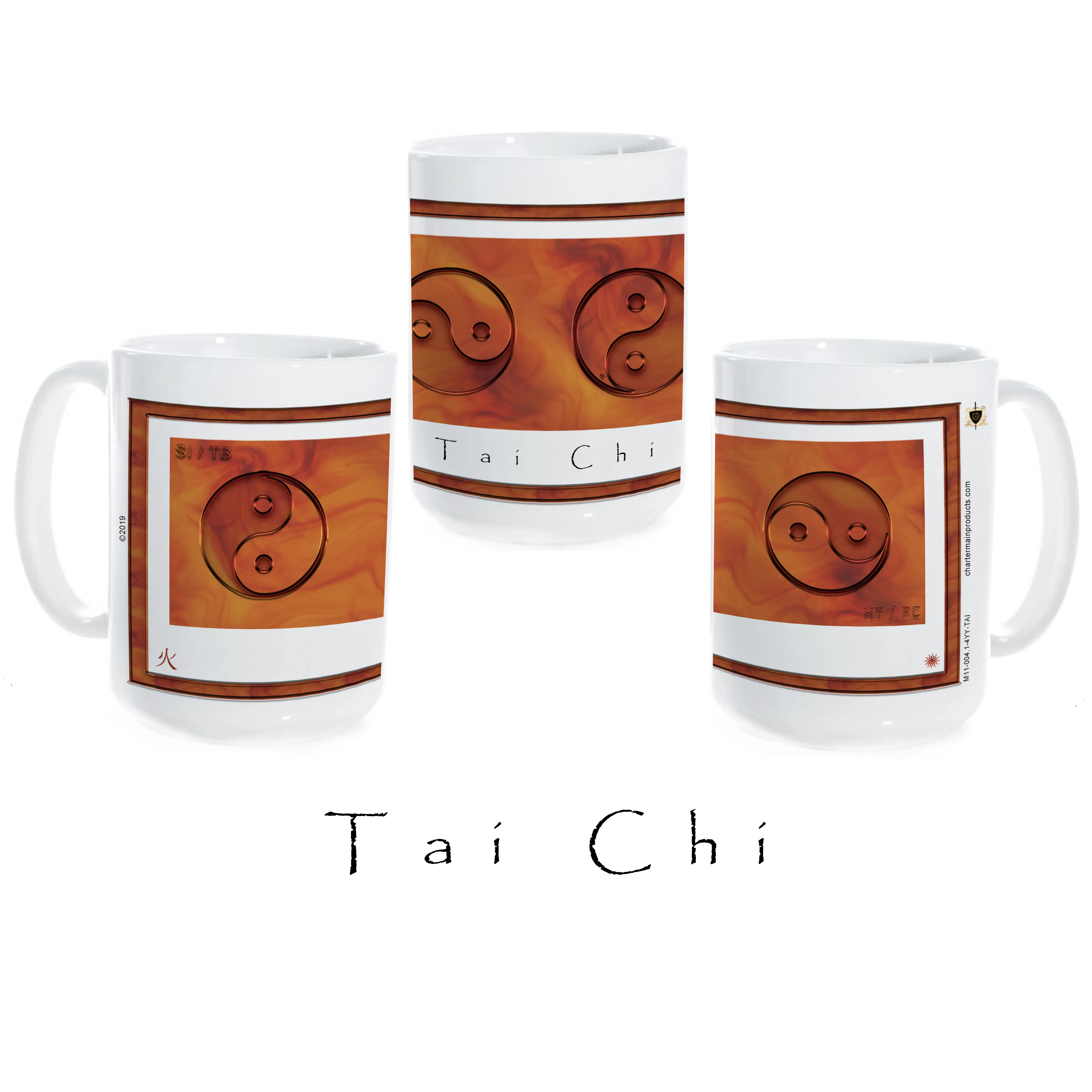 Yin Yang Coffee Mug "Fire" (Tai Chi)