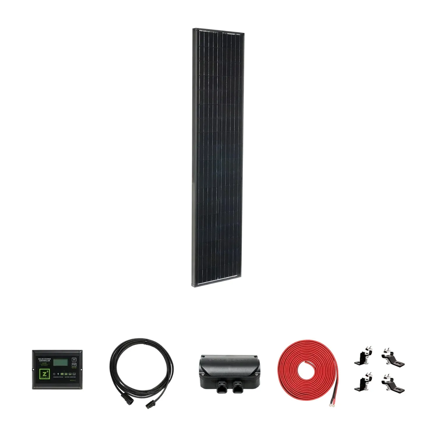 Zamp Solar Airstream Legacy Black 95-Watt Solar Panel Deluxe Kit (1936-2018)